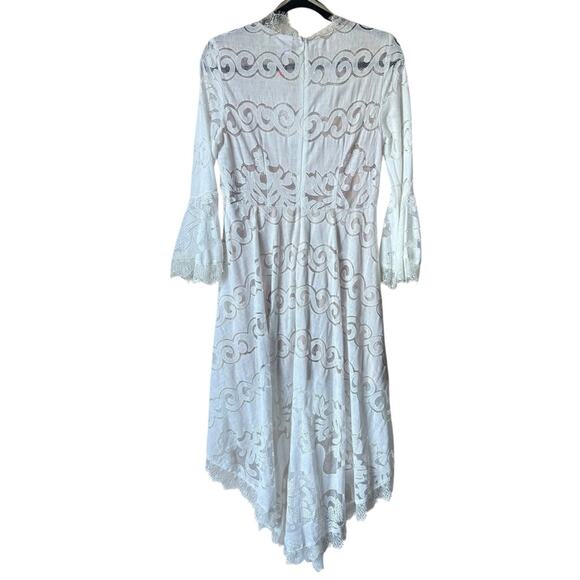 Selfie Leslie Chantily High Low Bell Sleeve Dress NWT Size Large - Picture 2 of 6